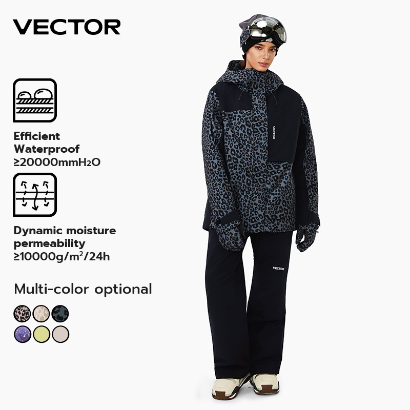 Winter Clothing Vector - ベクトル 3L 男性女性綿スキージャケットとパンツセット暖かい防風防水冬屋外スノーボード服オーバーオール