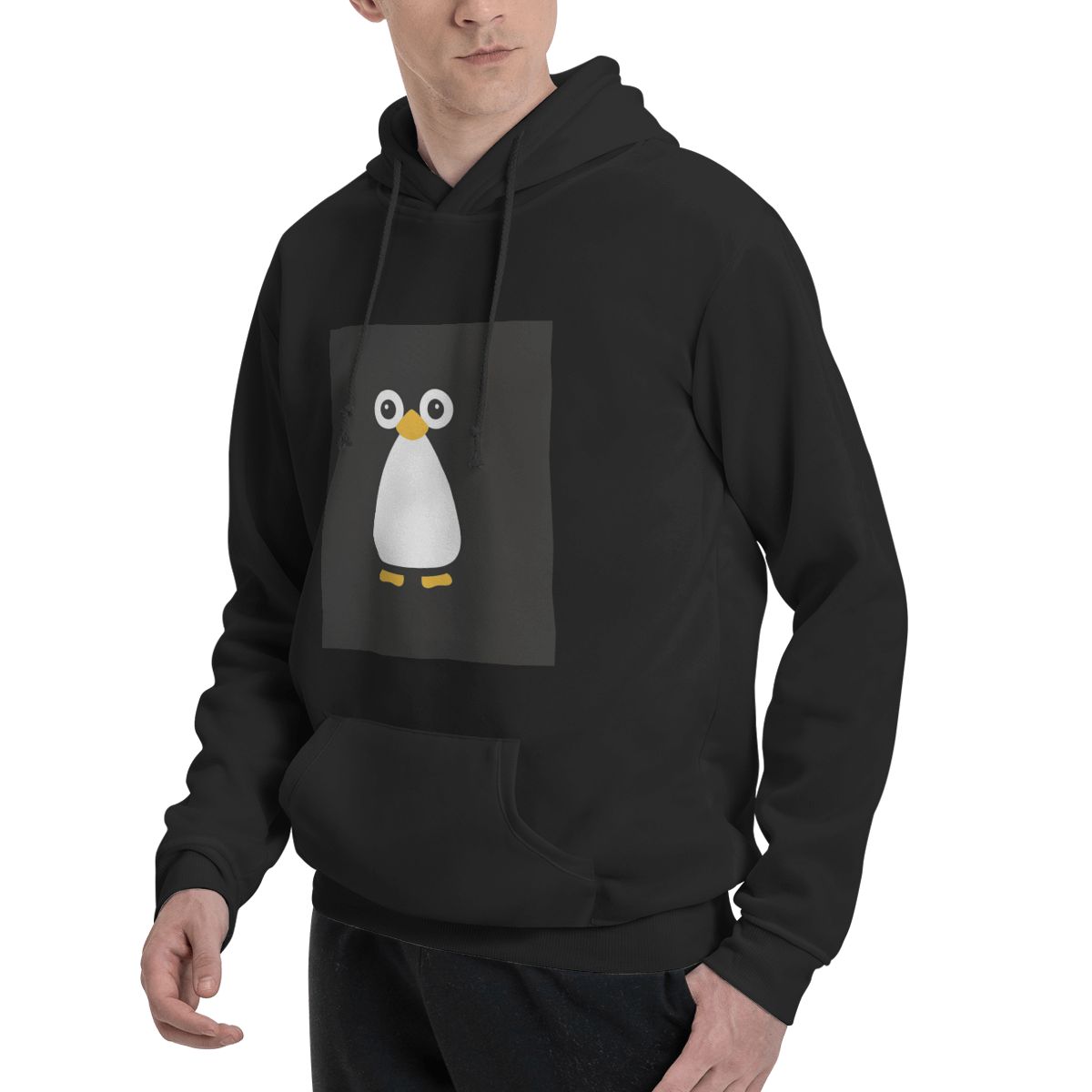 かわいいベクトルペンギンパーカー男性女性カジュアルプルオーバ - Winter Clothing Vector のレビューと価格