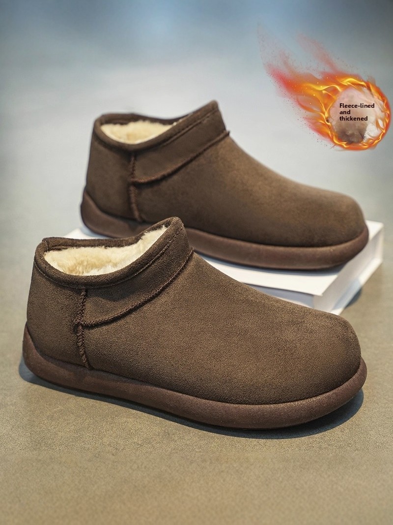 メンズ冬用スノーブーツ厚みのあるフリース裏地付きファー一体型 - Snow Boot Fur Lined のレビューと価格