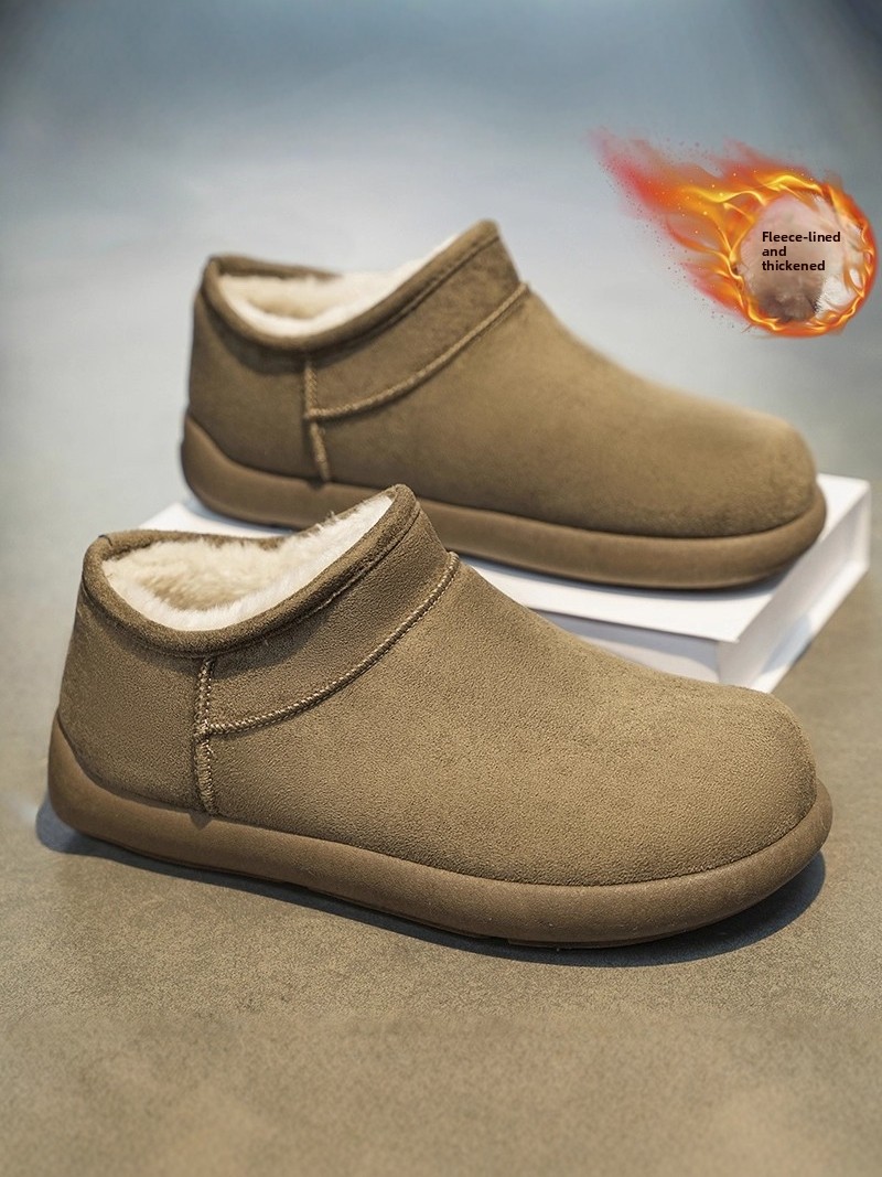 メンズ冬用スノーブーツ厚みのあるフリース裏地付きファー一体型 - Snow Boot Fur Lined のレビューと価格