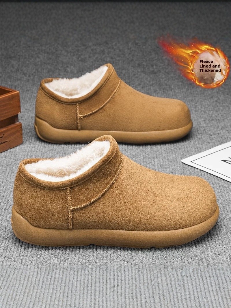 メンズ冬用スノーブーツ厚みのあるフリース裏地付きファー一体型 - Snow Boot Fur Lined のレビューと価格