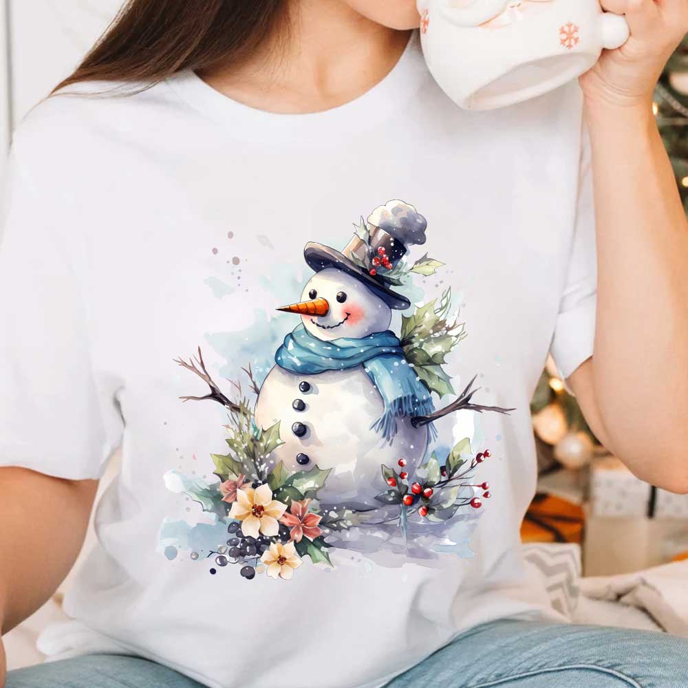 かわいい雪だるまデザインアイロン転写衣料用 DIY A レベ - Winter Clothing Pictures のレビューと価格