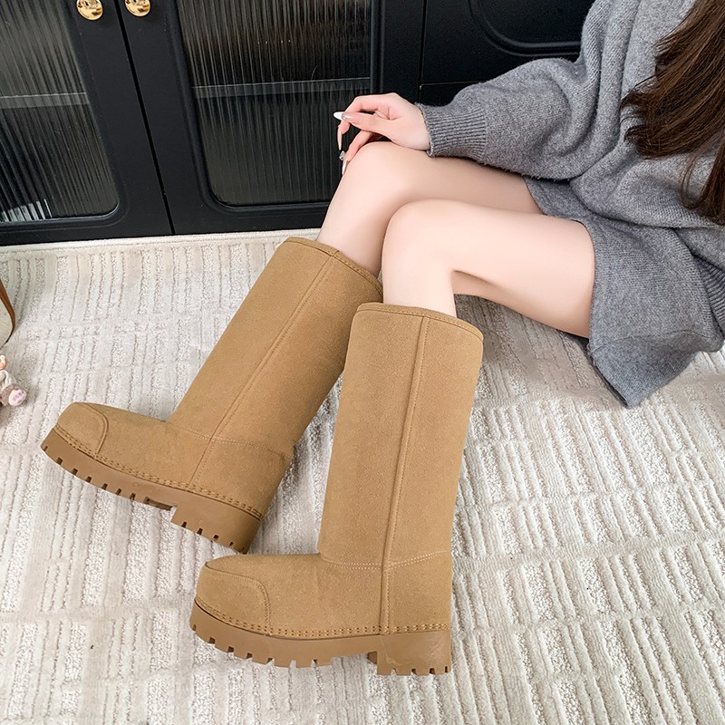 ビッグヘッド醜いほど可愛いロング丈超暖かい厚底スノーブーツ  - Snow Boot Fur Lined のレビューと価格