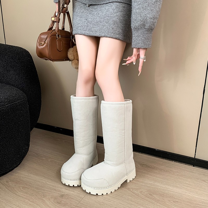 ビッグヘッド醜いほど可愛いロング丈超暖かい厚底スノーブーツ  - Snow Boot Fur Lined のレビューと価格