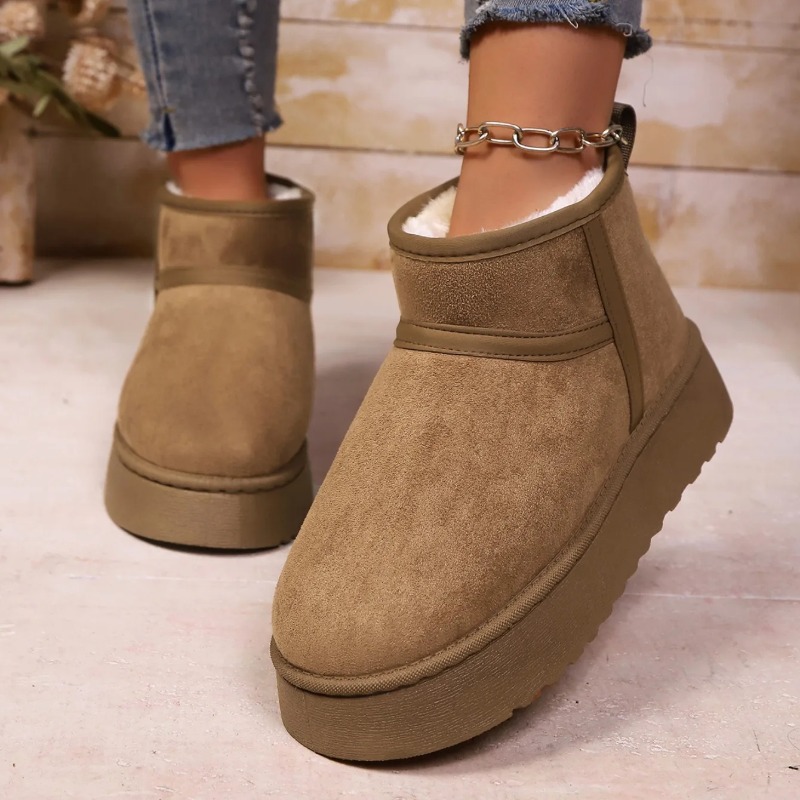 デザイナー2026新作冬トレンドレディーススノーブーツ、スエ - Snow Boot Fur Lined のレビューと価格