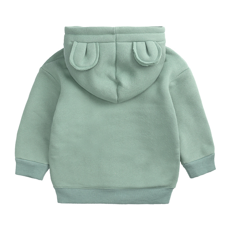 子供のための刺繍されたクマのフーディ,パーソナライズされた名 - Winter Under Clothing のレビューと価格