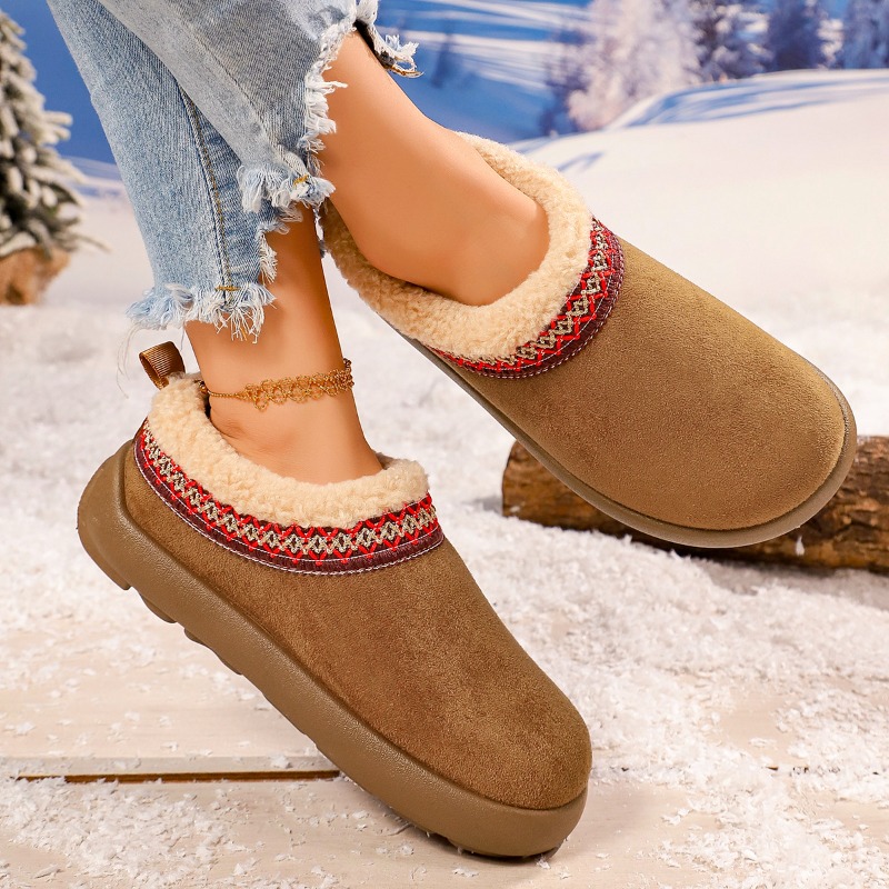 2027年新作 レディースプラッシュスリッパ おしゃれな厚底 - Snow Boot Fur Lined のレビューと価格