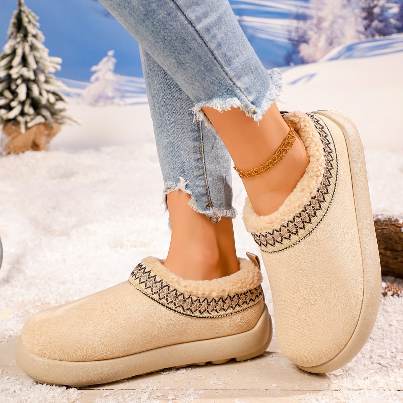 2027年新作 レディースプラッシュスリッパ おしゃれな厚底 - Snow Boot Fur Lined のレビューと価格
