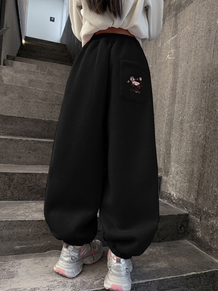 女の子用フリース裏地付きワイドレッグパンツ カジュアルオール - Winter Under Clothing のレビューと価格