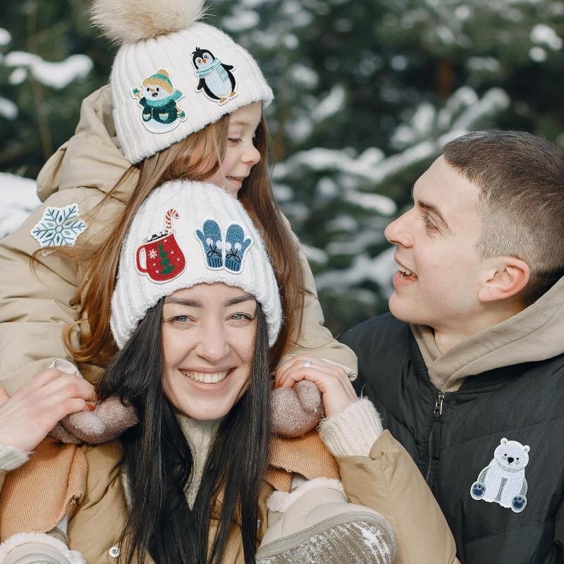 冬をテーマにした衣類パッチ,日曜大工のアップリケ修理パッチ, - Winter Clothing Pictures のレビューと価格