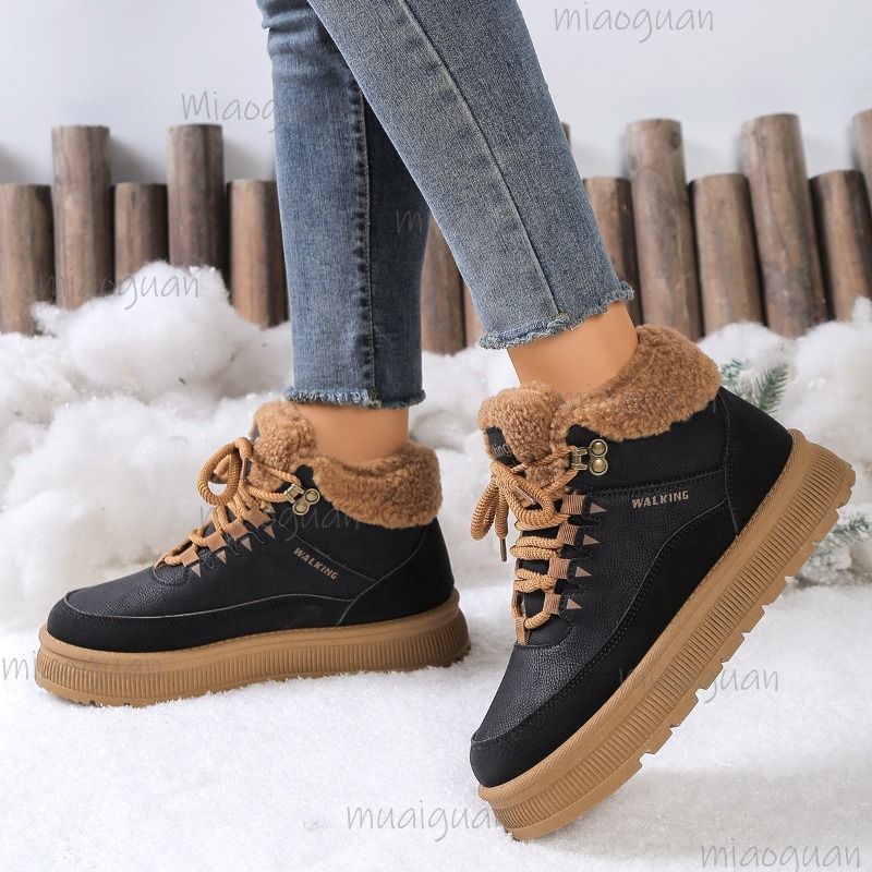 プラスサイズ 36-41 冬用スノーブーツ レディース ファ - Snow Boot Fur Lined のレビューと価格