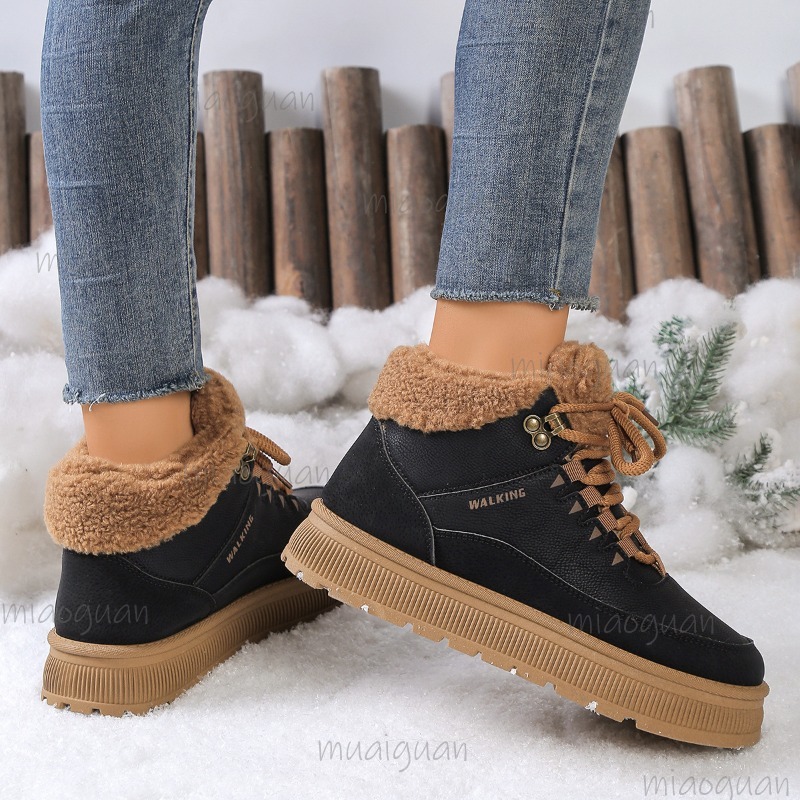 プラスサイズ 36-41 冬用スノーブーツ レディース ファ - Snow Boot Fur Lined のレビューと価格