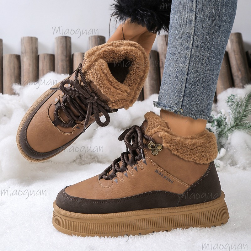 プラスサイズ 36-41 冬用スノーブーツ レディース ファ - Snow Boot Fur Lined のレビューと価格