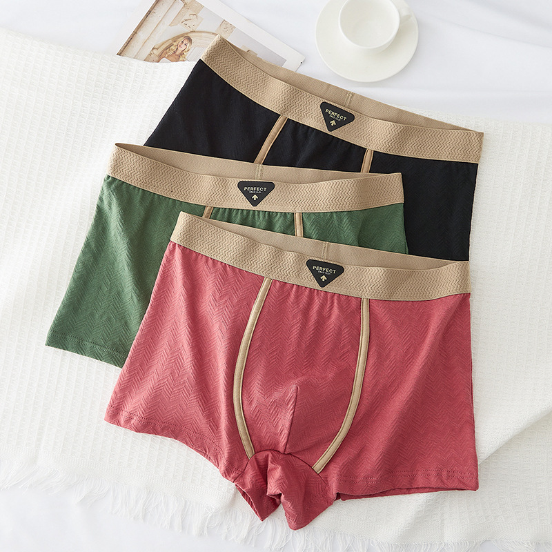 3PC 綿 100% 男性下着秋冬新 10A 抗菌ボクサーシ - Winter Under Clothing のレビューと価格