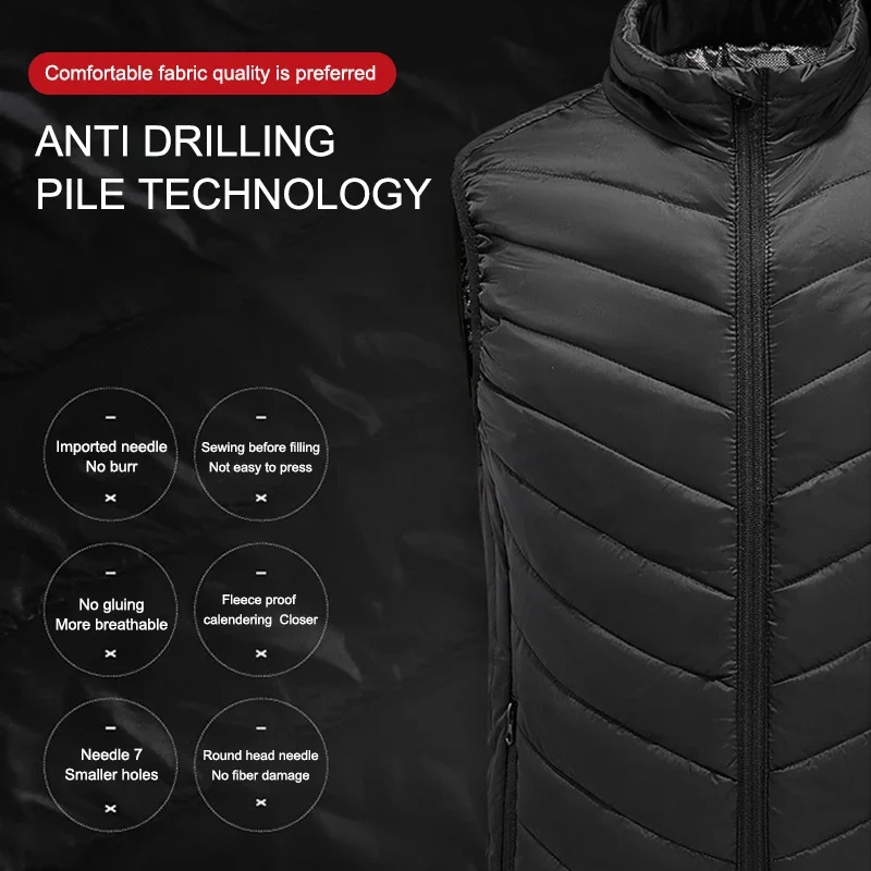 PHMAX 加熱ベスト冬暖かいハイキング加熱ジャケットベスト - Winter Under Clothing のレビューと価格
