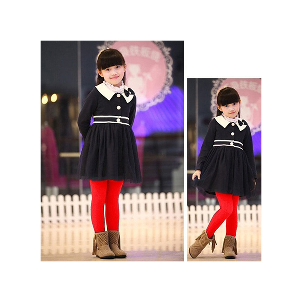 女の子用 赤色 冬用 厚手裏起毛タイツ 伸縮性のある暖かいレ - Winter Under Clothing のレビューと価格