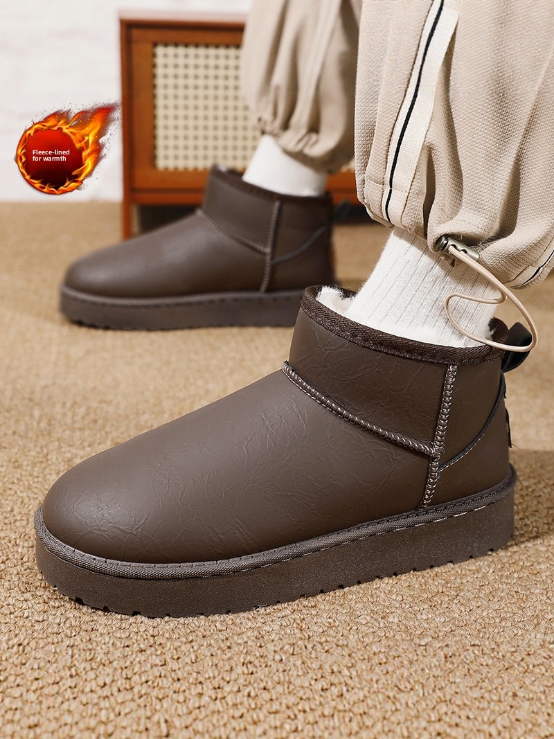 メンズウィンタースノーブーツ、フリース裏地付き、ブレッドスタ - Snow Boot Fur Lined のレビューと価格