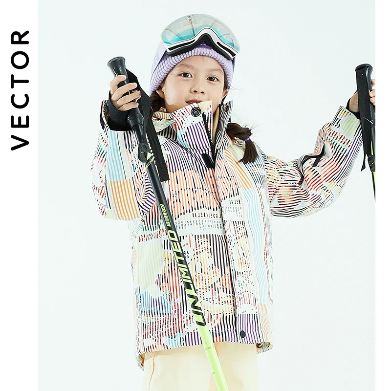 ベクトル-子供の防水雪服、防風暖かい服、男の子と女の子のため - Winter Clothing Vector のレビューと価格