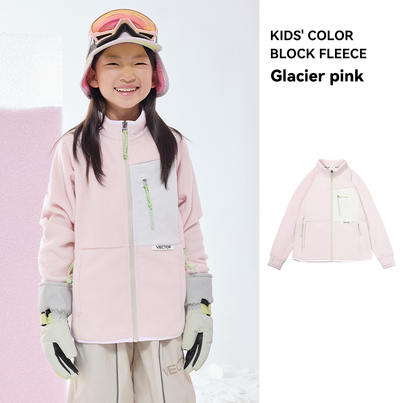 ベクトルフリースジャケット子供秋冬暖かいコート服コントラスト - Winter Clothing Vector のレビューと価格