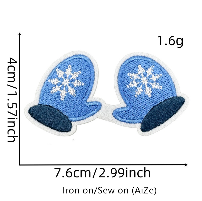 こんにちは冬の刺embroideredパッチ,衣類,帽子とバ - Winter Clothing Pictures のレビューと価格